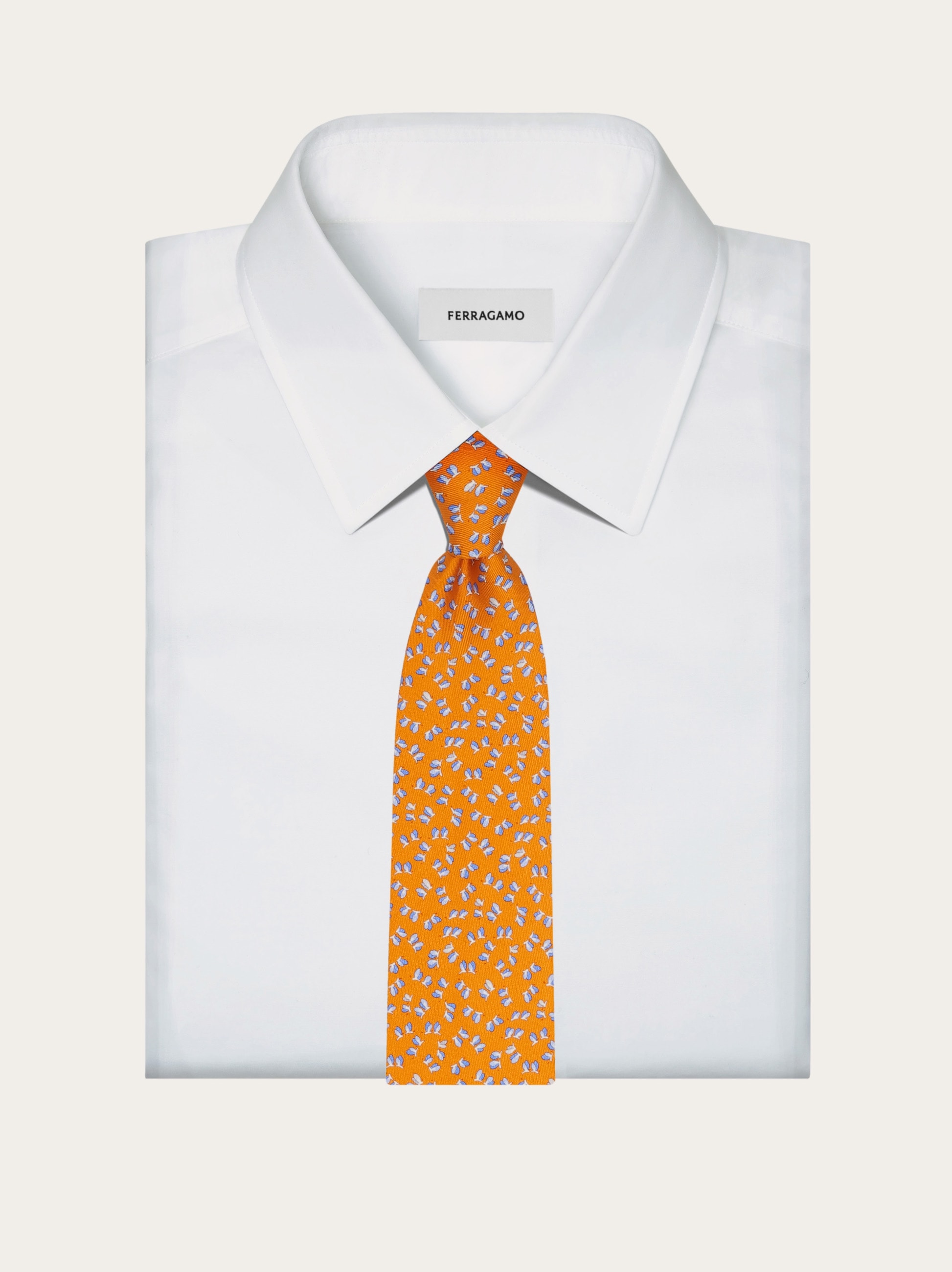 Dragonfly print silk tie - Men | Ferragamo