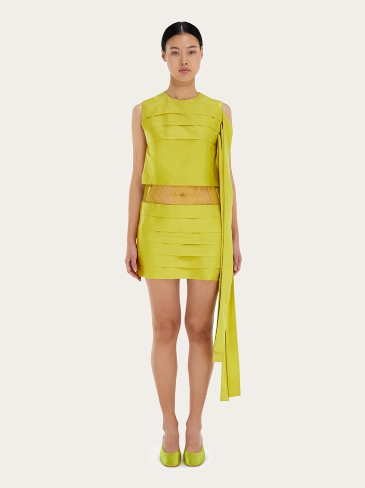 Mini dress with lace detail Gallery image 2