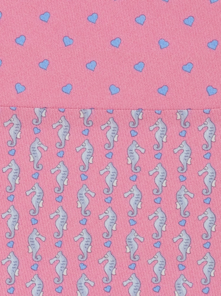 Seahorse print silk tie Gallery image 2