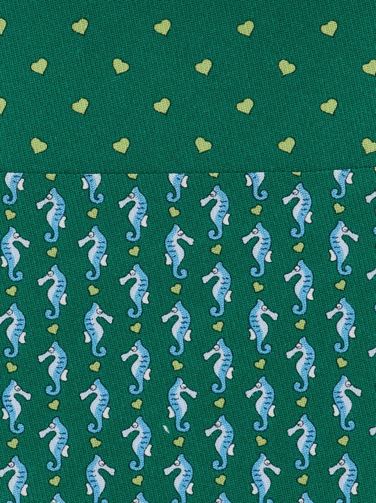 Corbata de seda estampado Caballito de mar Gallery image 2