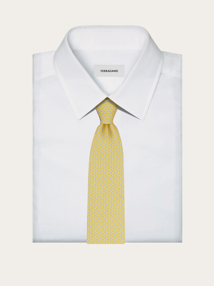 Corbata de seda estampado Pececitos Gallery image 4