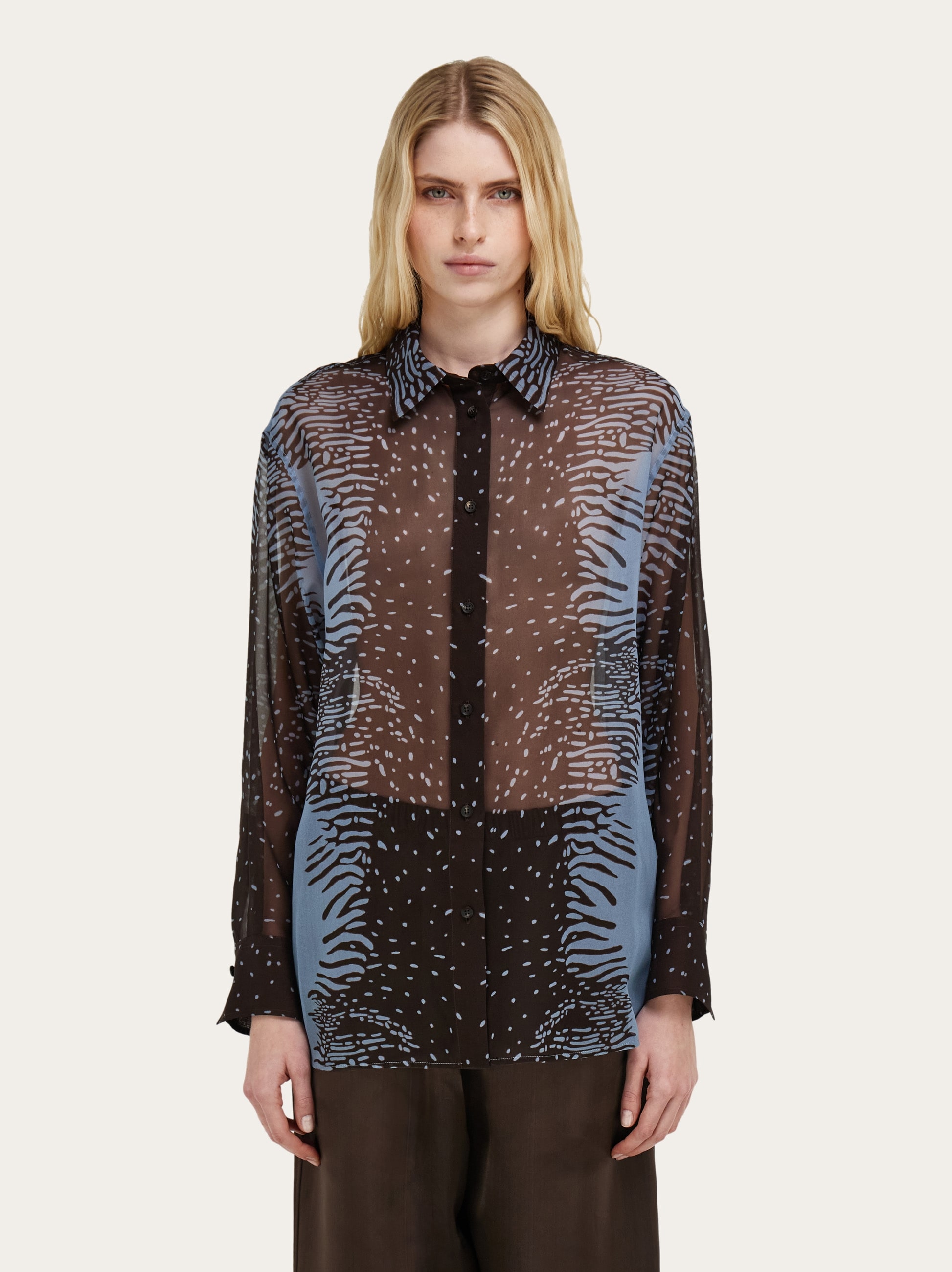 Silk georgette shirt - Women | Ferragamo