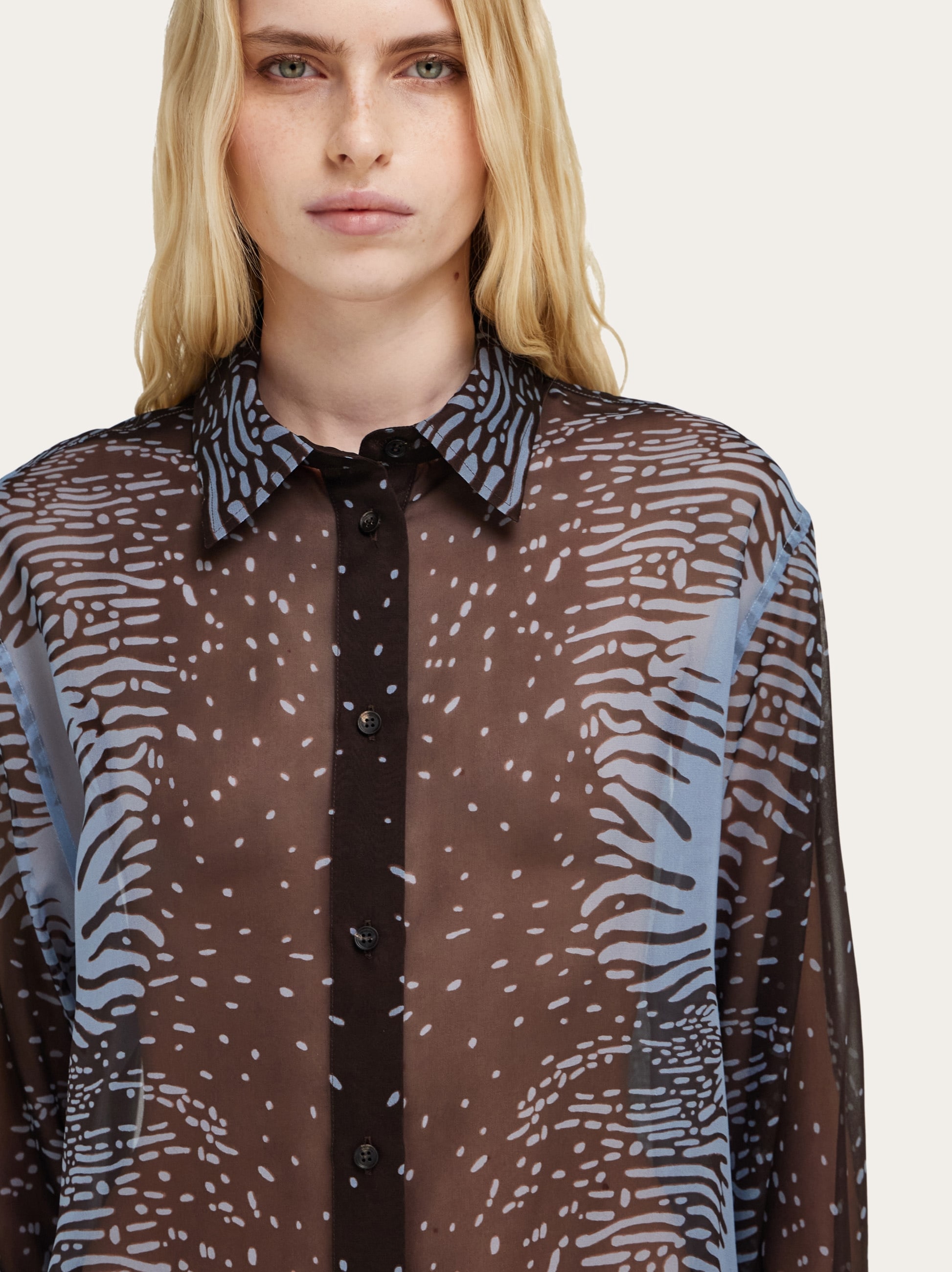 Silk georgette shirt - Women | Ferragamo