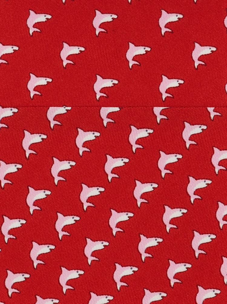 Corbata de seda estampado Shark Gallery image 2