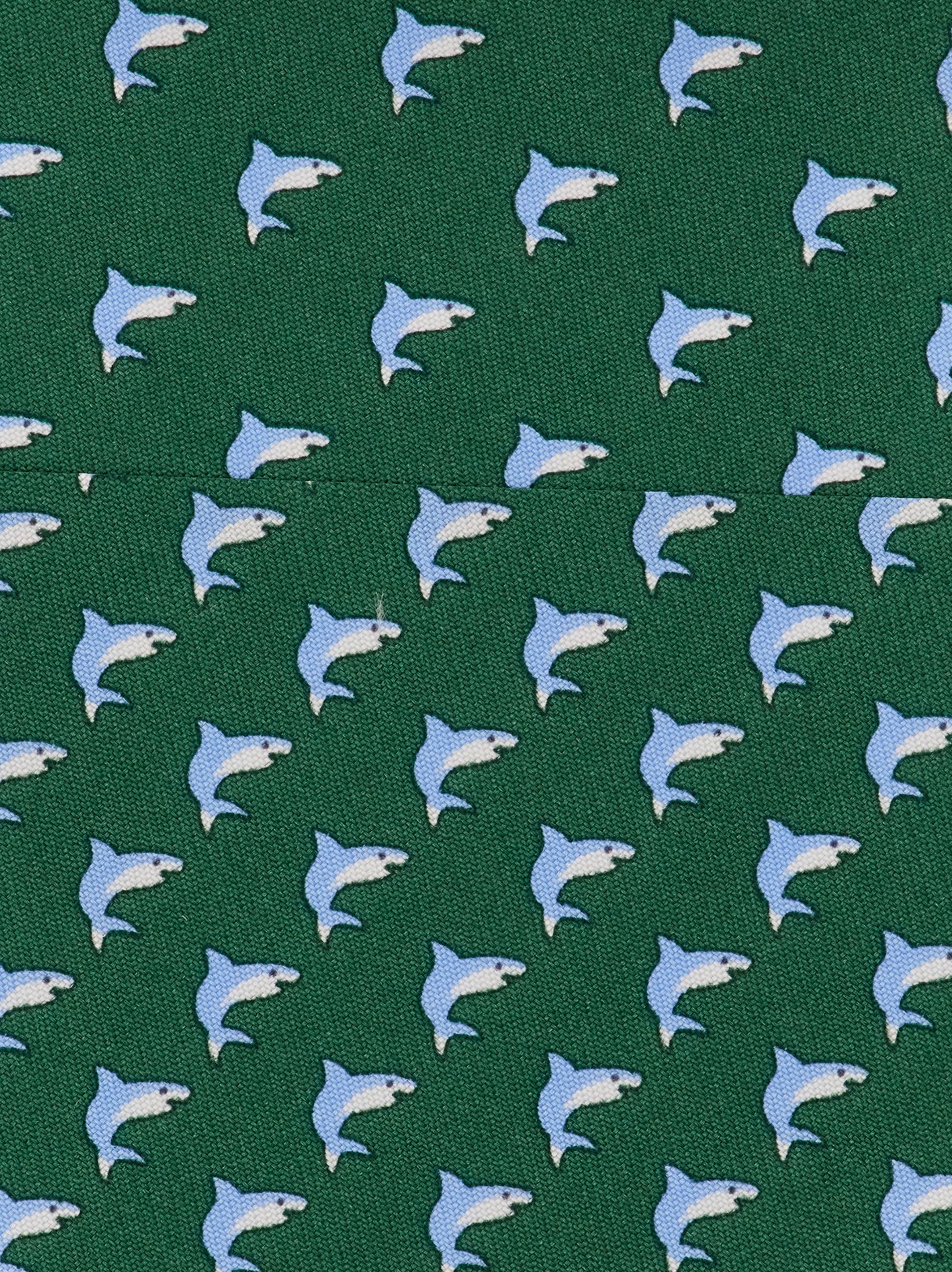 Shark print silk tie - Men | Ferragamo