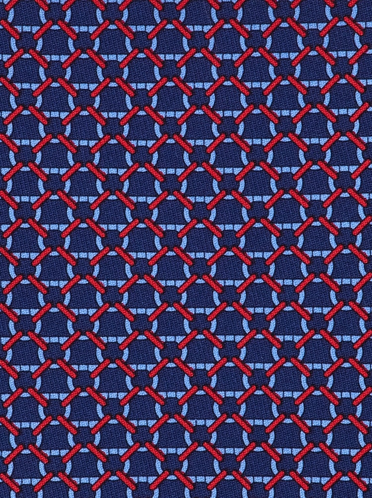 Link print silk tie Gallery image 2