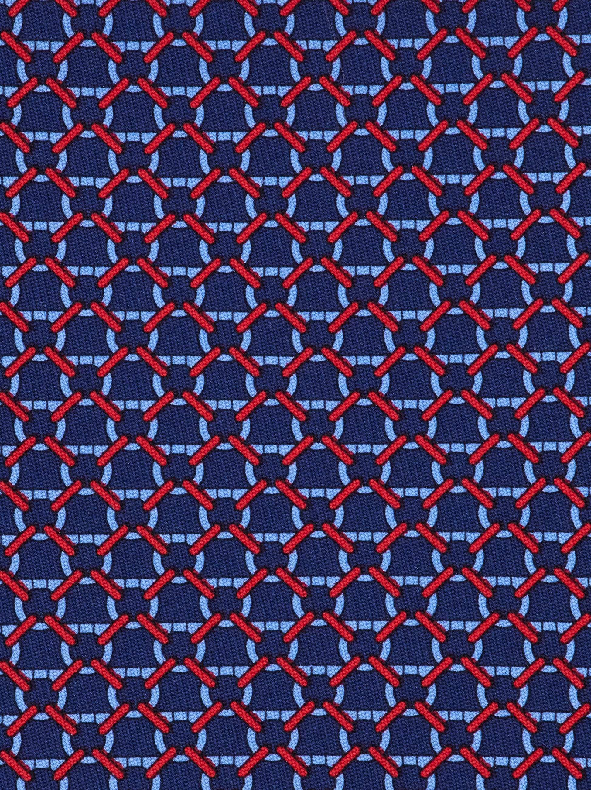 Link print silk tie - Men | Ferragamo