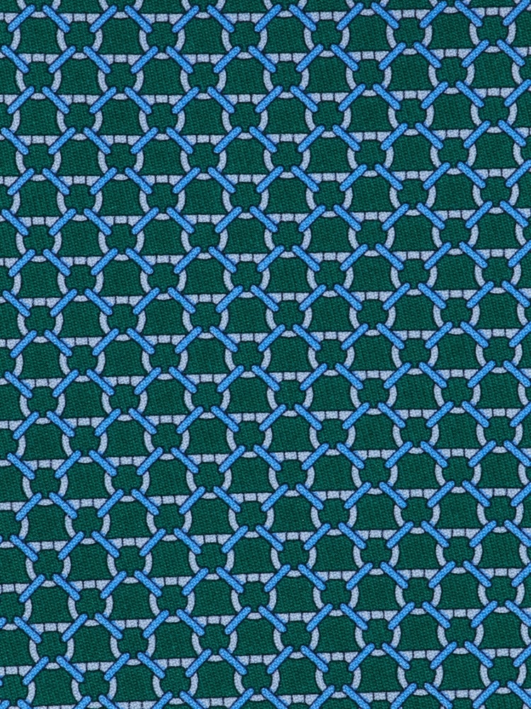 Link print silk tie Gallery image 2
