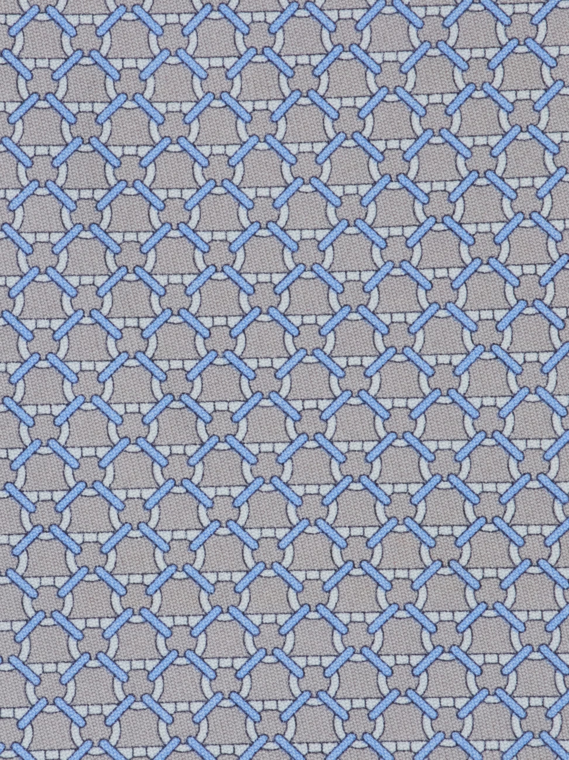 Link print silk tie - Men | Ferragamo