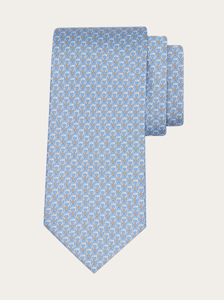 Intreccio print silk tie Gallery image 1