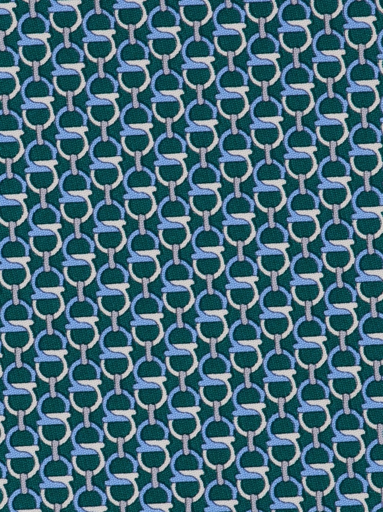 Intreccio print silk tie Gallery image 2