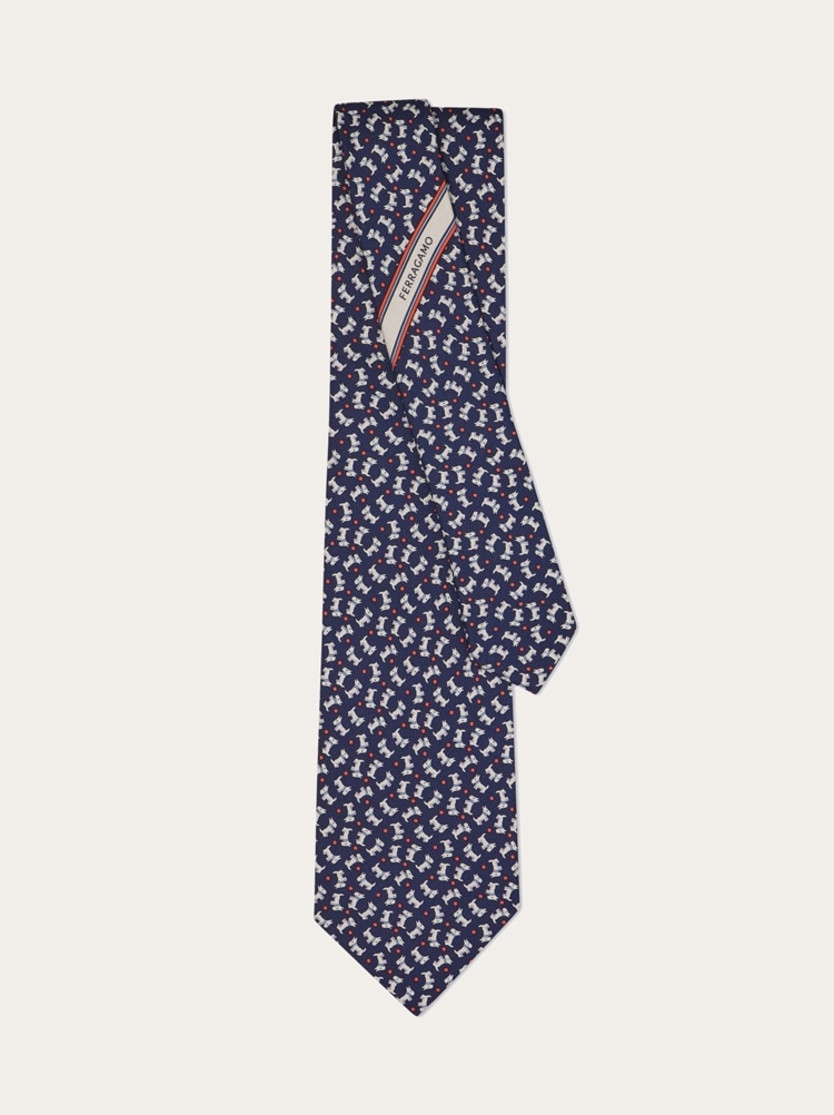 Charlie print silk tie Gallery image 3