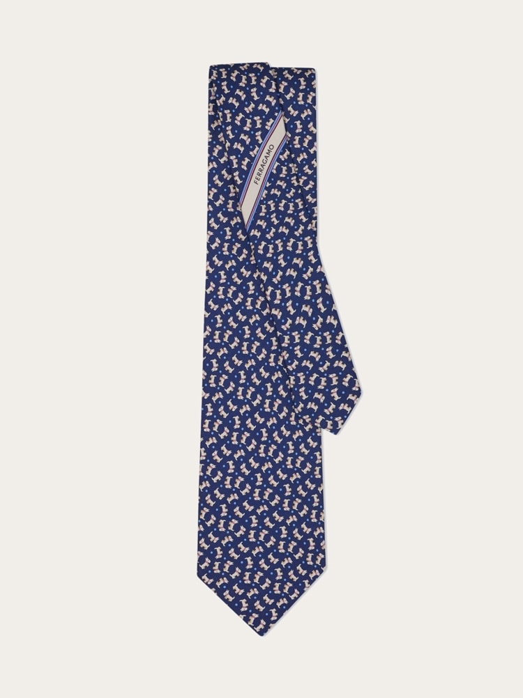 Charlie print silk tie Gallery image 3