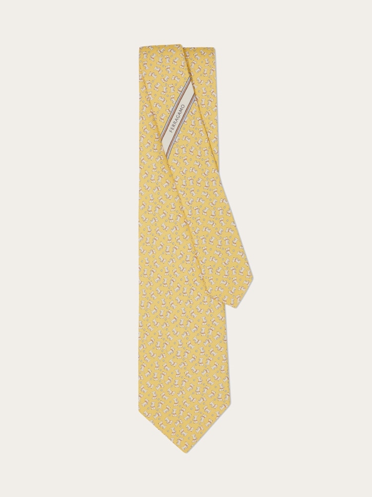 Charlie print silk tie Gallery image 3