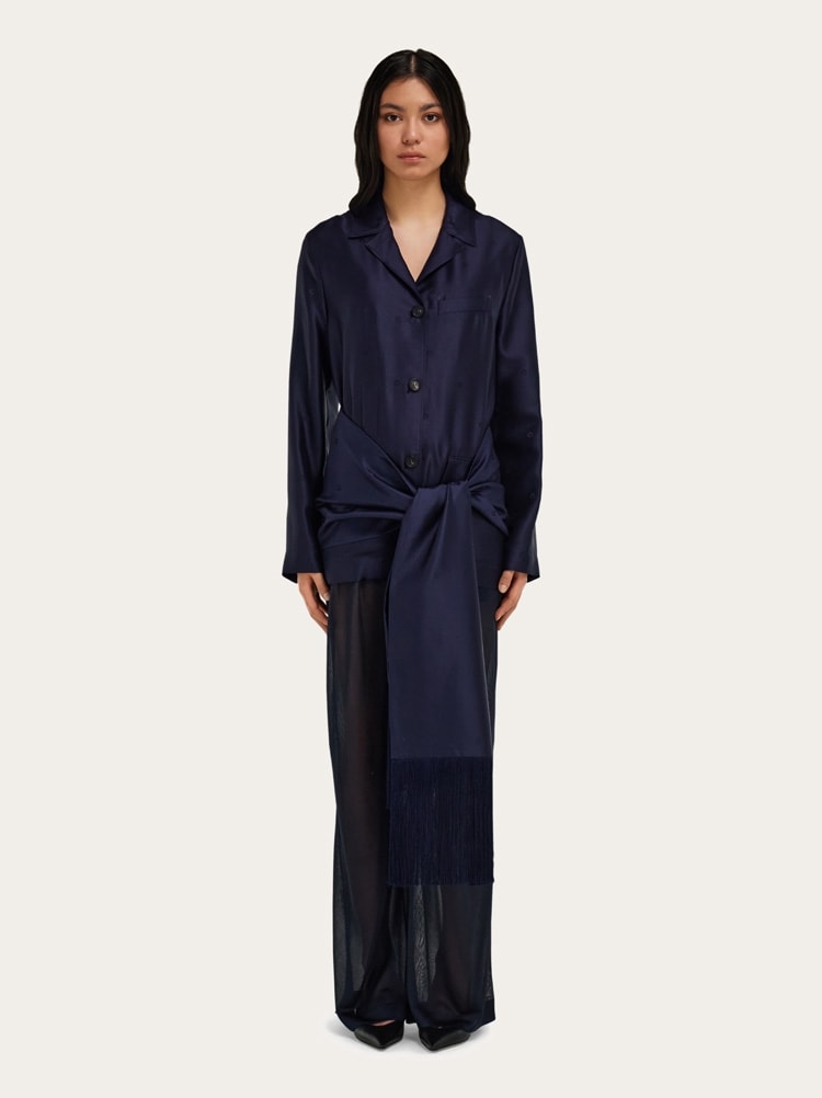 Silk shirt jacket Gallery image 2