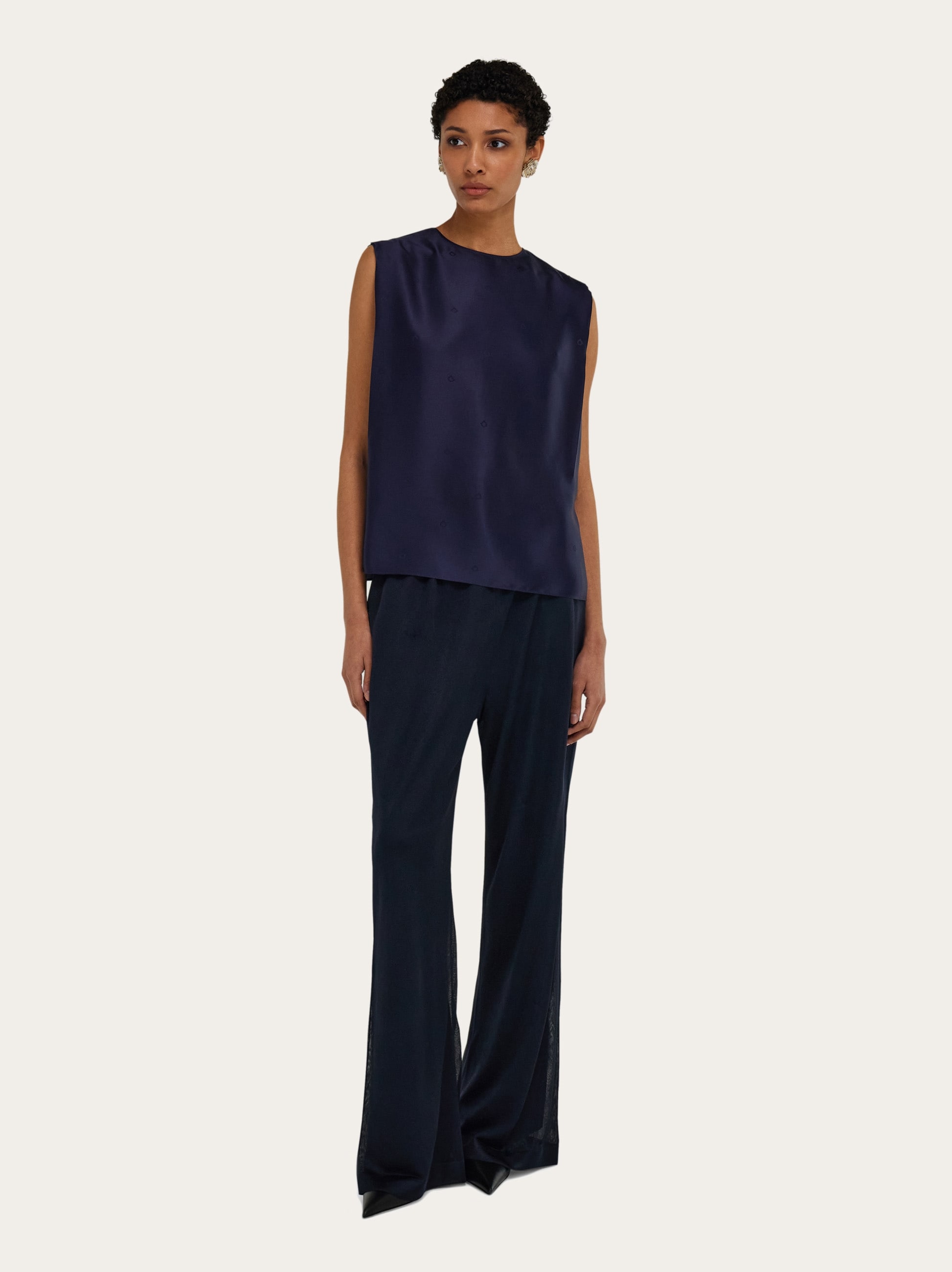 Sleeveless silk top - Women | Ferragamo