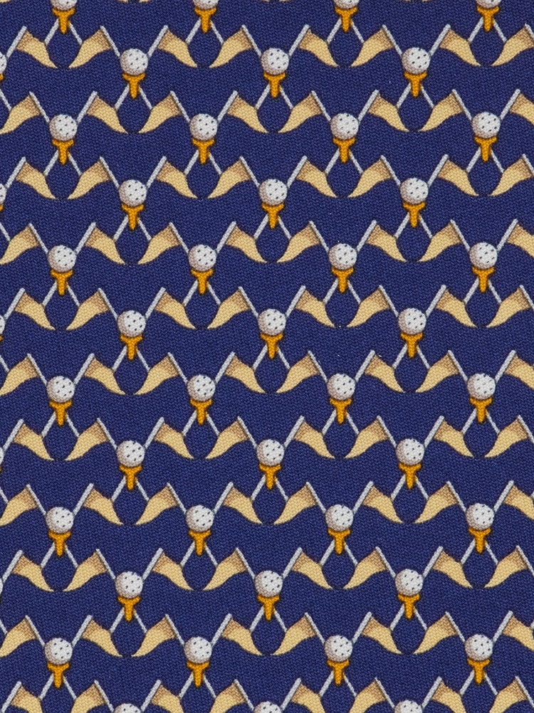 Club print silk tie Gallery image 2