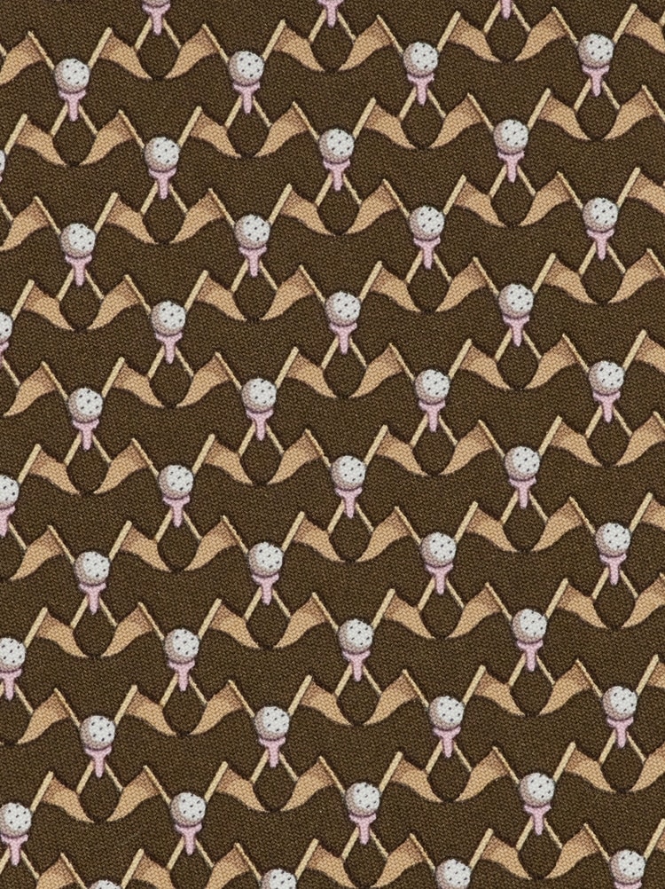 Club print silk tie Gallery image 2