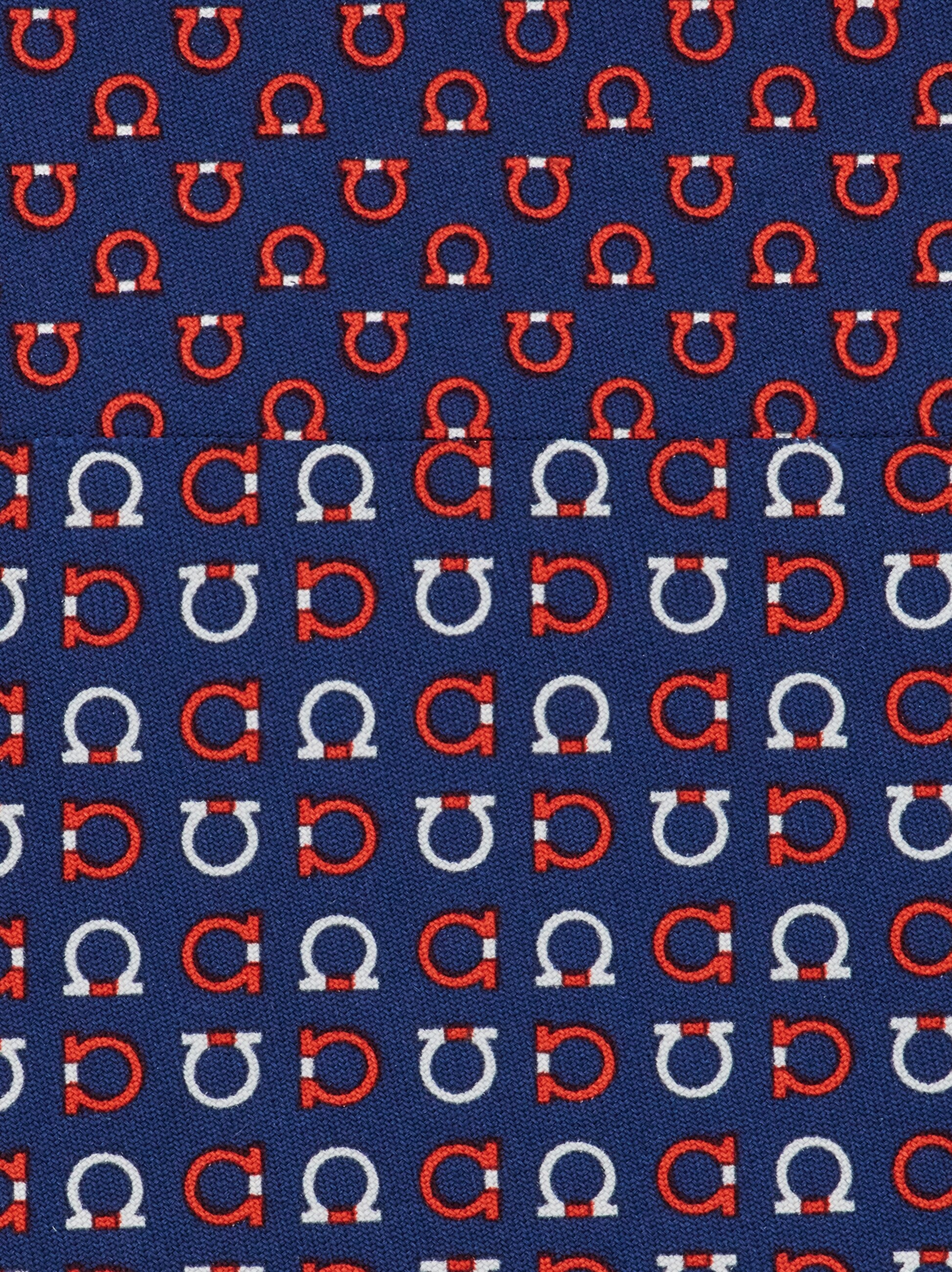 Gancini print silk tie - Men | Ferragamo