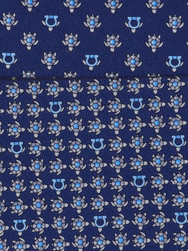 Corbata de seda estampado Tortuga Gallery image 2