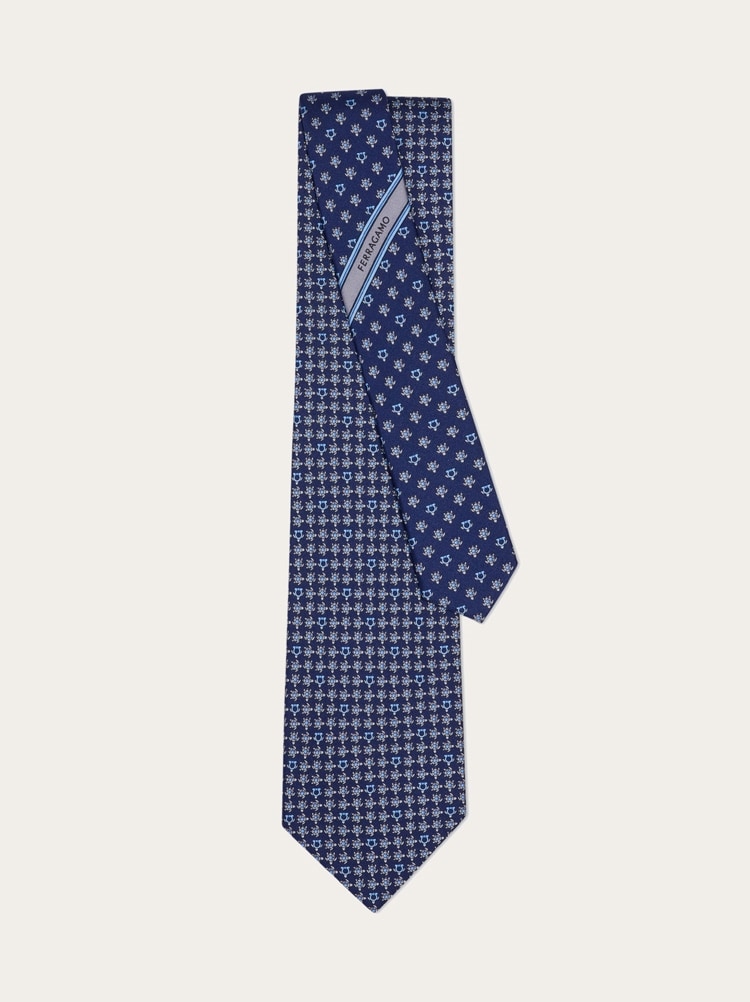 Corbata de seda estampado Tortuga Gallery image 3