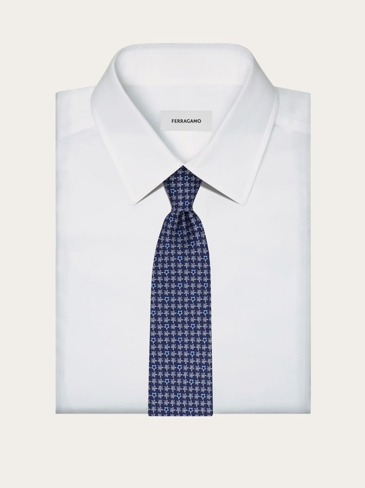 Corbata de seda estampado Tortuga Gallery image 4