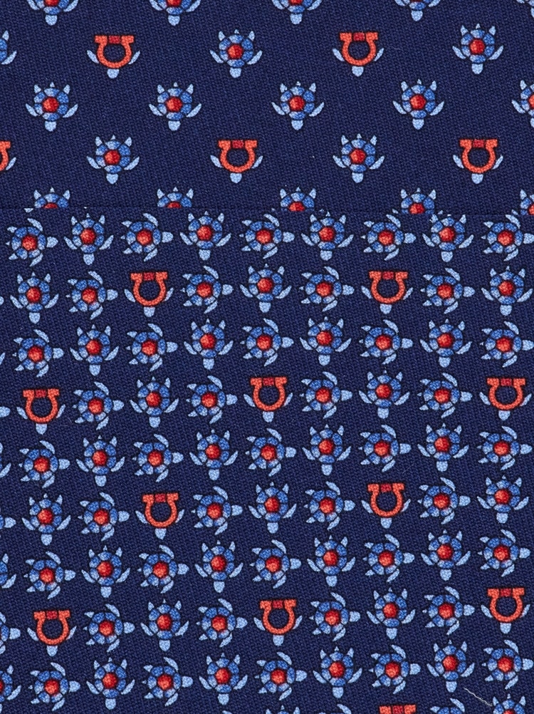 Turtle print silk tie Gallery image 2