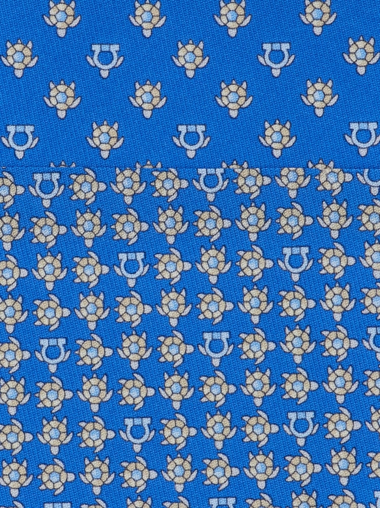 Corbata de seda estampado Tortuga Gallery image 2