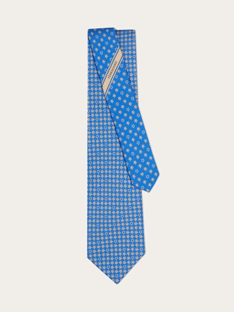 Corbata de seda estampado Tortuga Gallery image 3