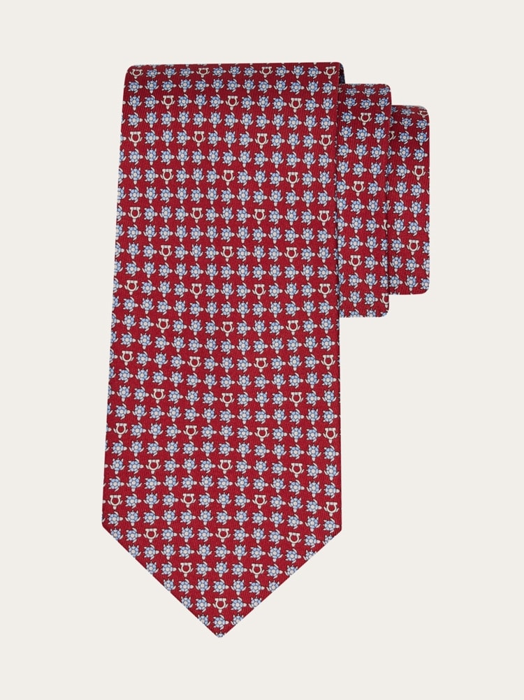 Corbata de seda estampado Tortuga Gallery image 1