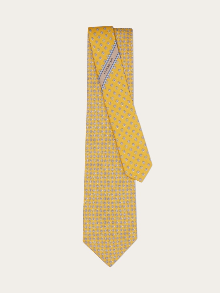 Turtles print silk tie Gallery image 3