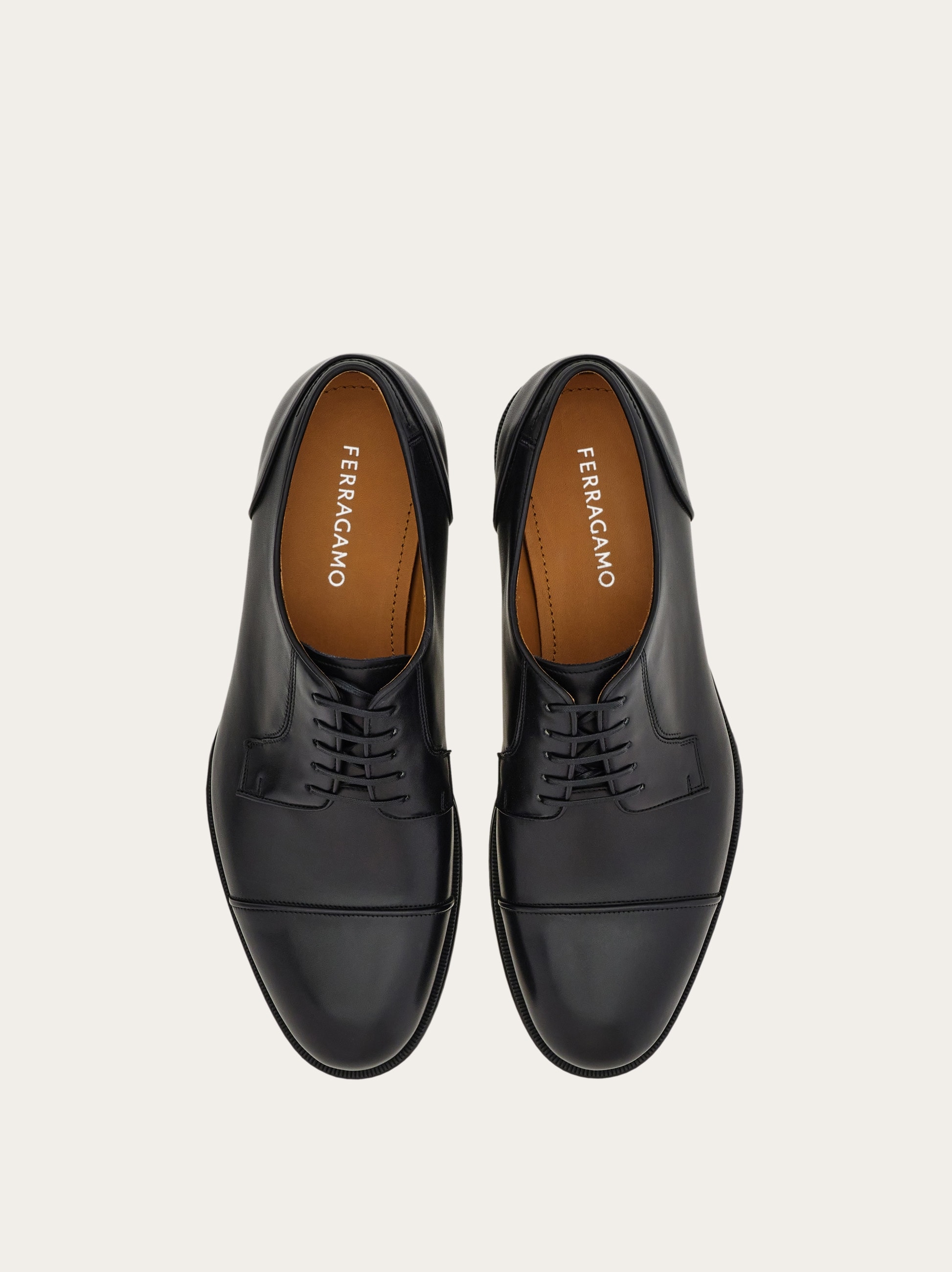 Derby shoe with stitching detail - Men | Ferragamo