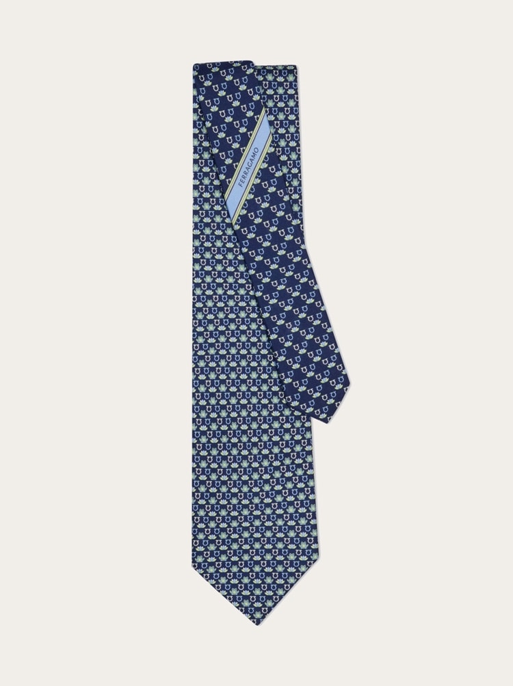 Frog print silk tie Gallery image 3