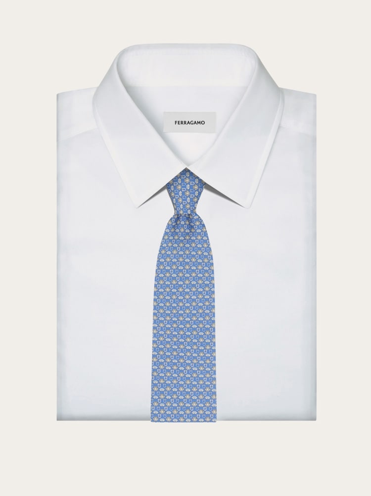 Frog print silk tie Gallery image 4