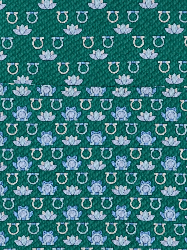 Frog print silk tie Gallery image 2