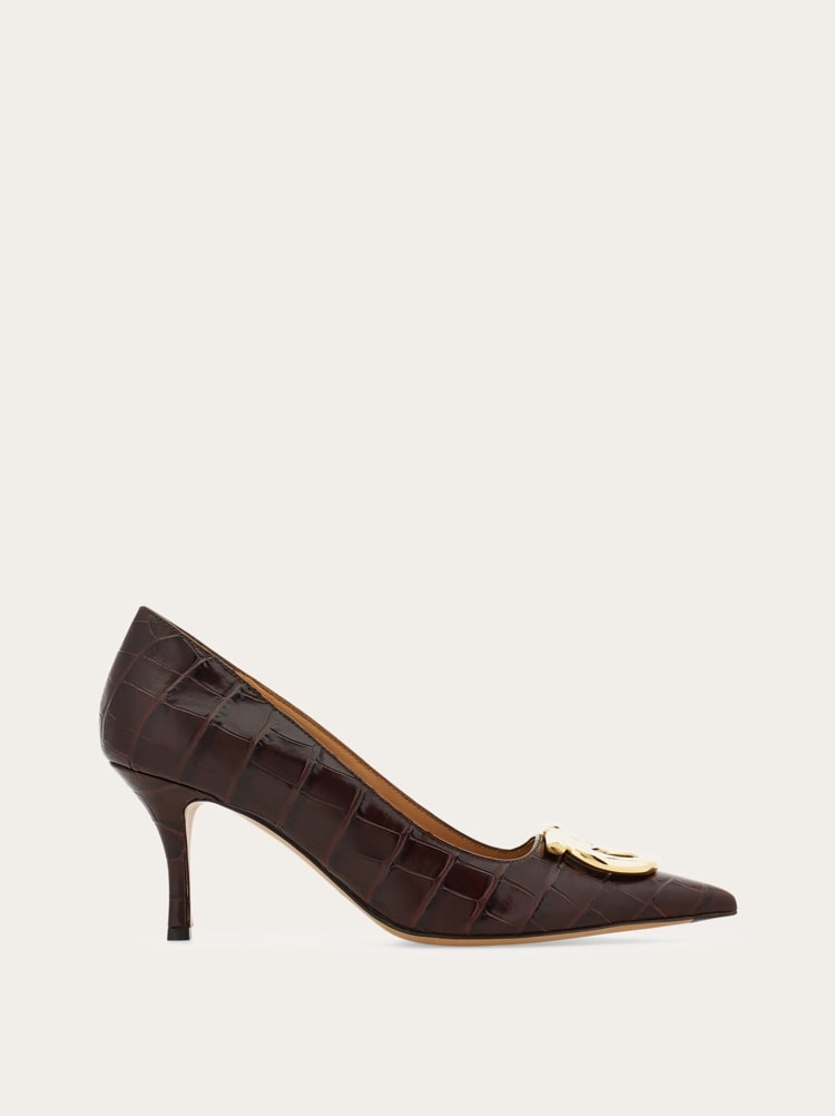Escarpin décolleté maxi Gancini Gallery image 1