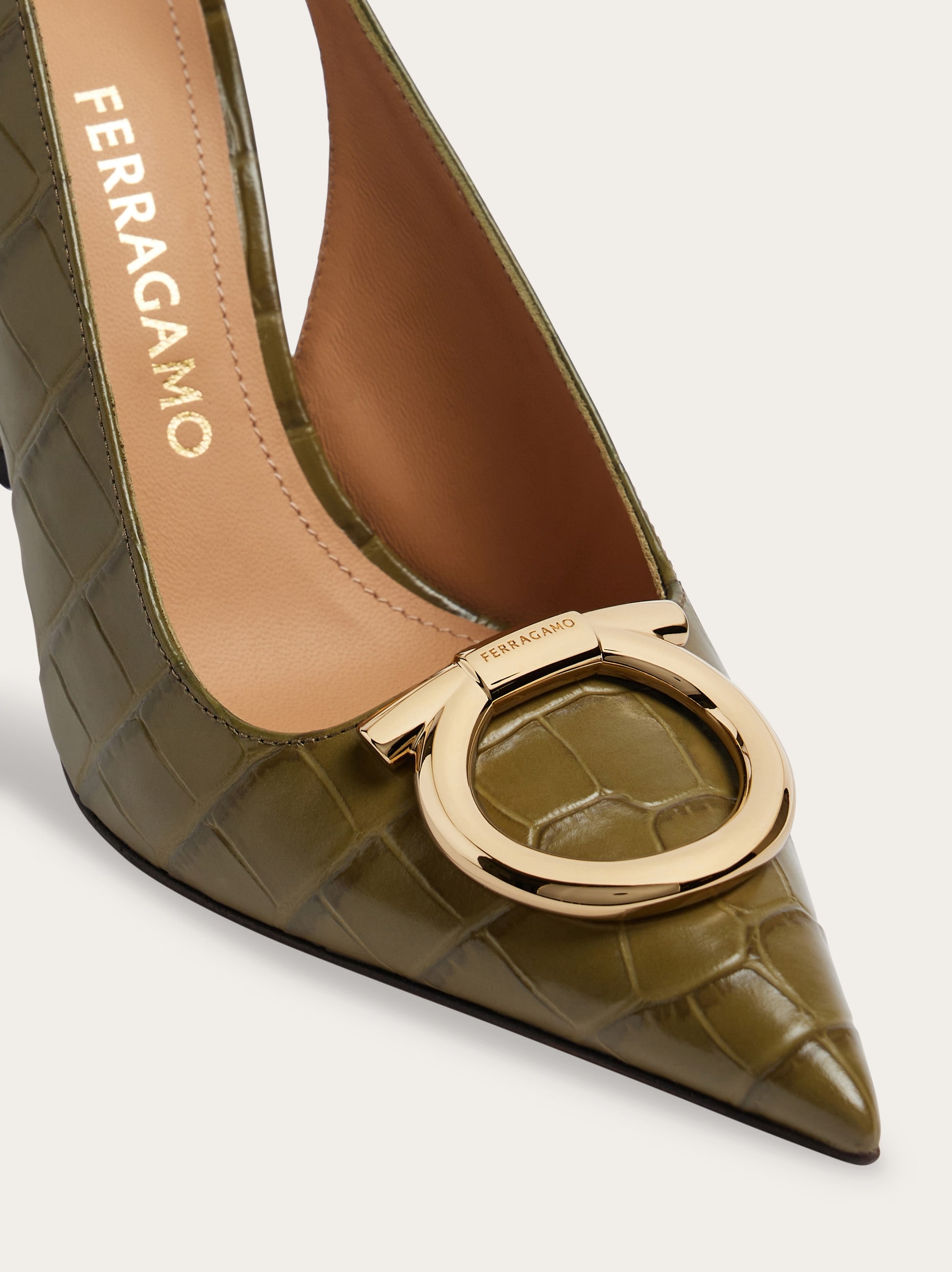 Maxi Gancini slingback - Women | Ferragamo