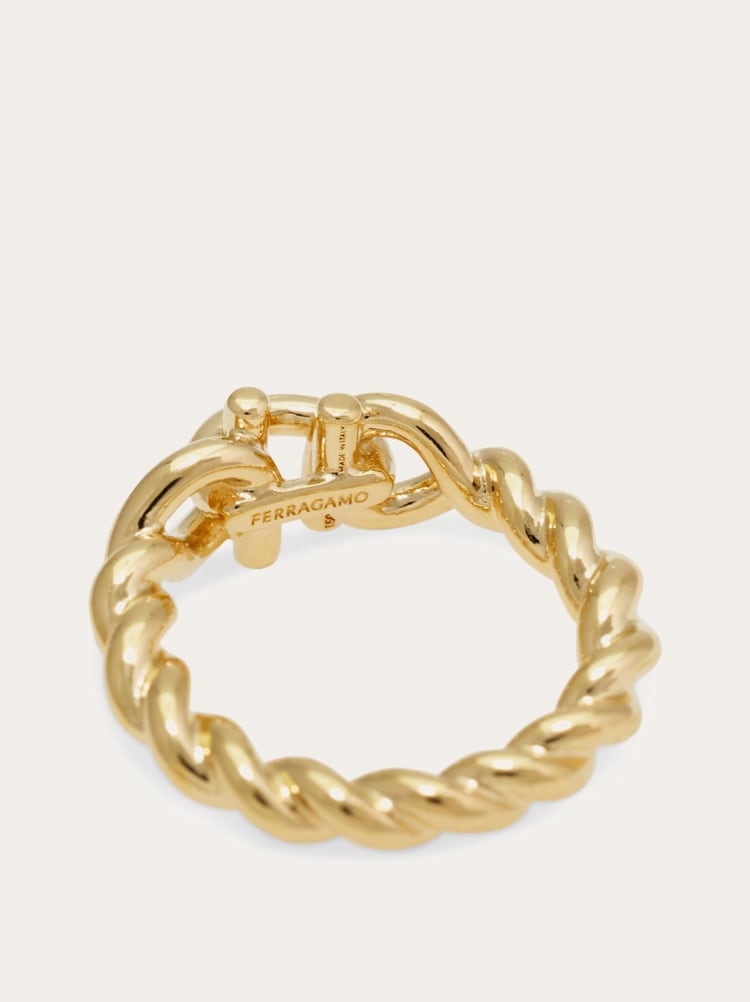 Gancini twisted ring (50mm) Gallery image 5