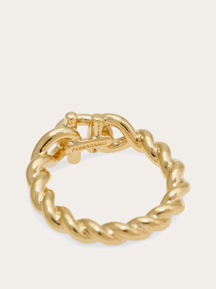 Gancini twisted ring (52mm) Gallery image 5