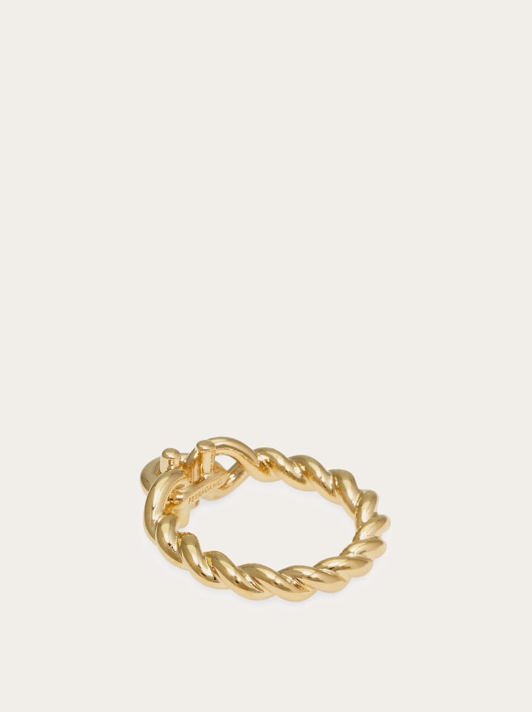 Gancini twisted ring (54mm) Gallery image 4