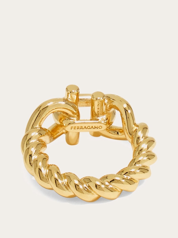Bague de foulard Gancini torsade Gallery image 3