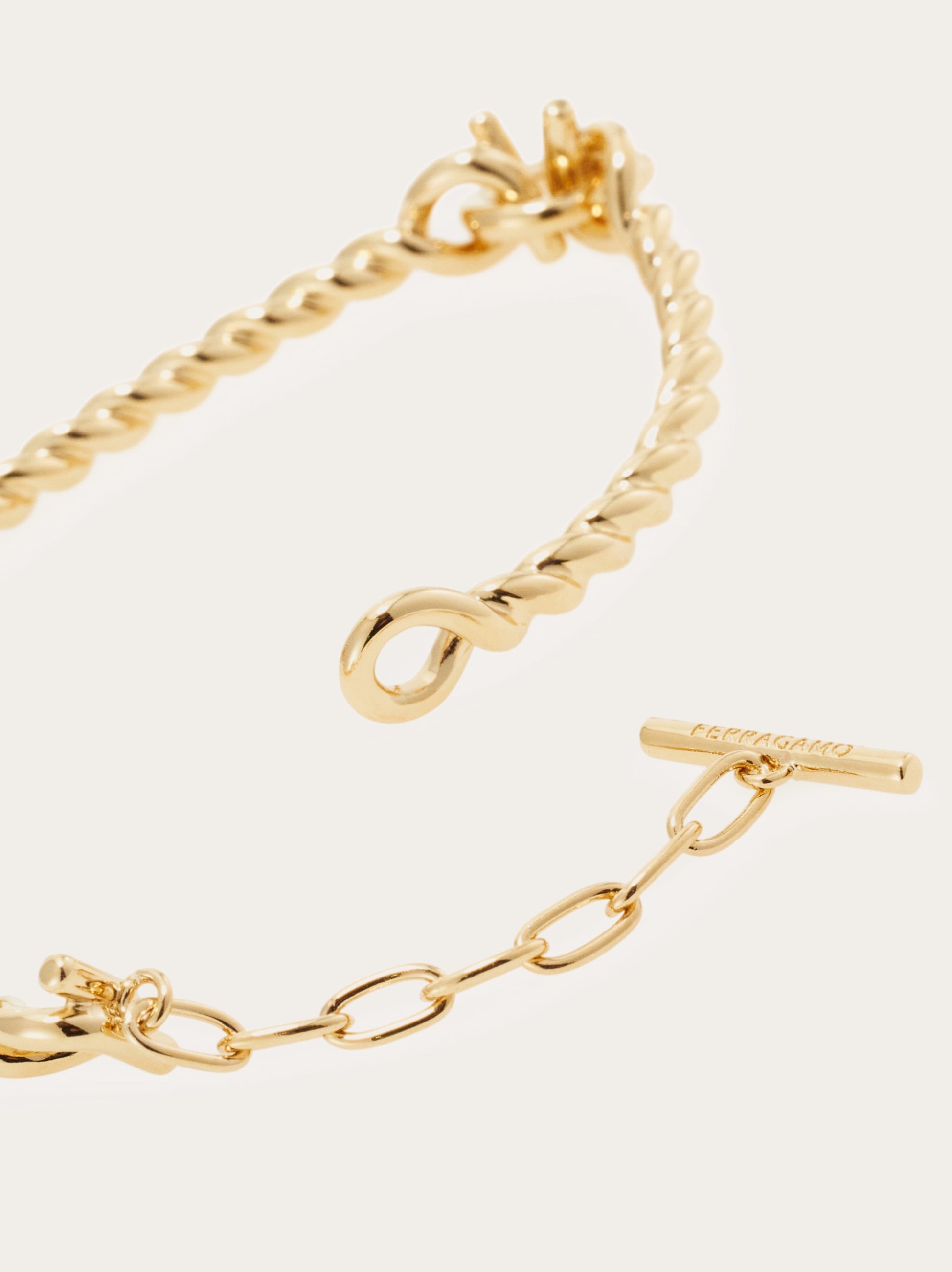 Gancini twisted bracelet (S) - Women | Ferragamo