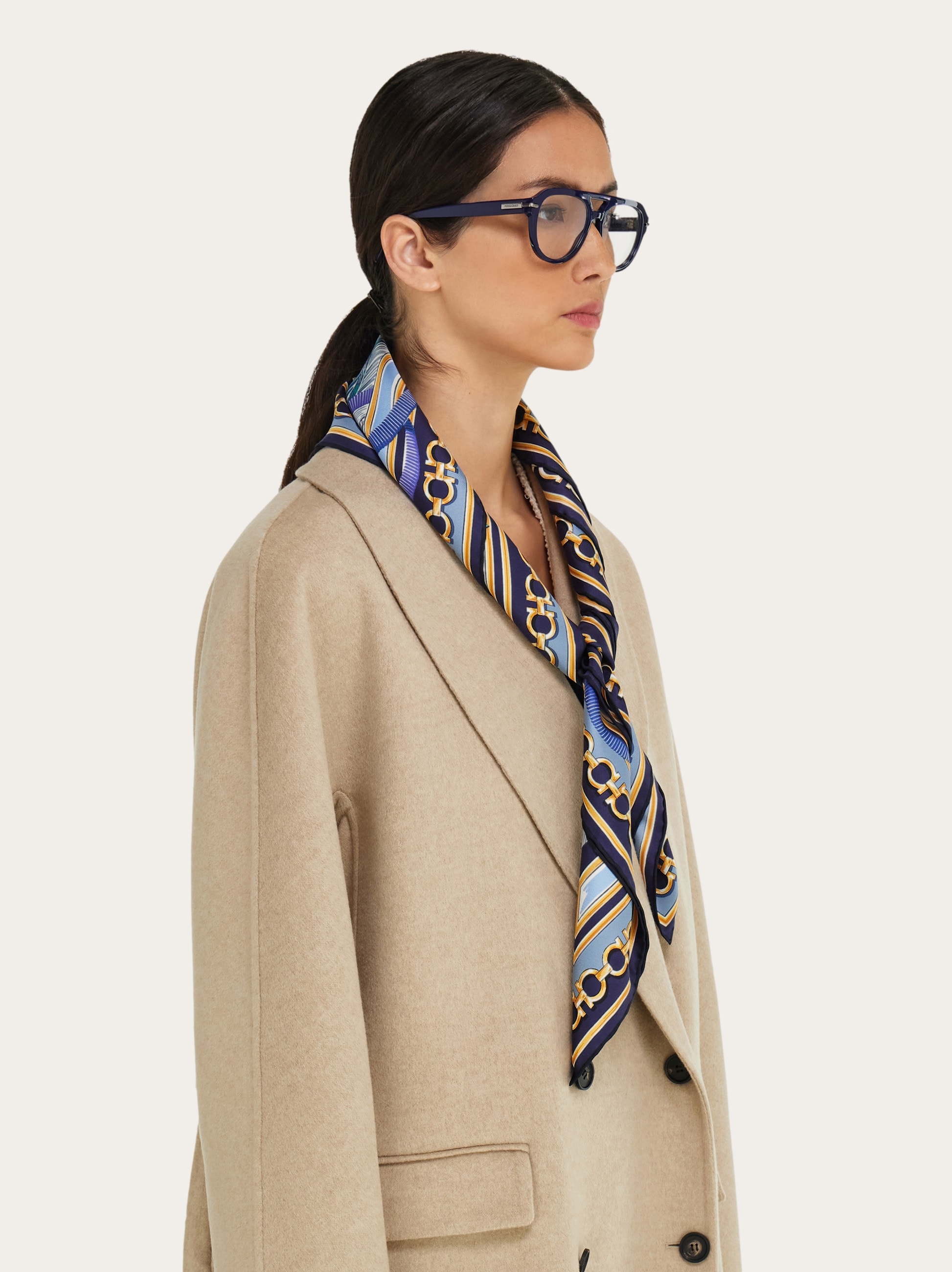 Poised leopards print silk scarf - Women | Ferragamo