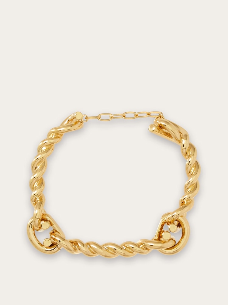 Gancini twisted bracelet (L) Gallery image 1