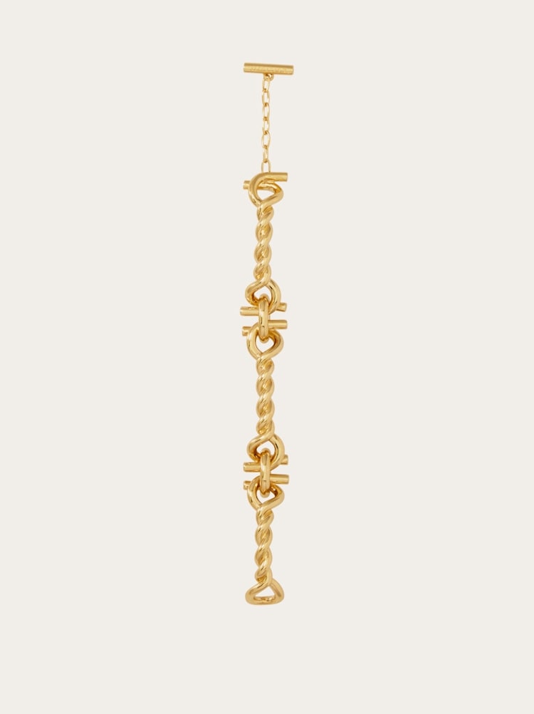 Gancini twisted bracelet (L) Gallery image 4