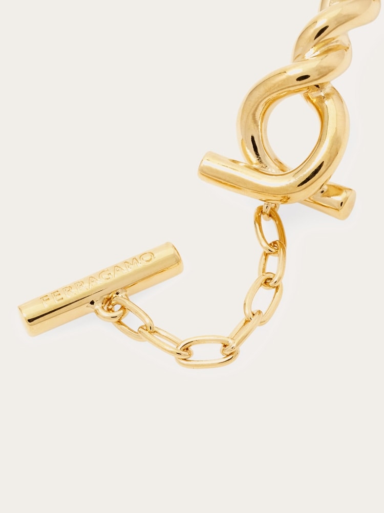 Gancini twisted bracelet (L) Gallery image 5