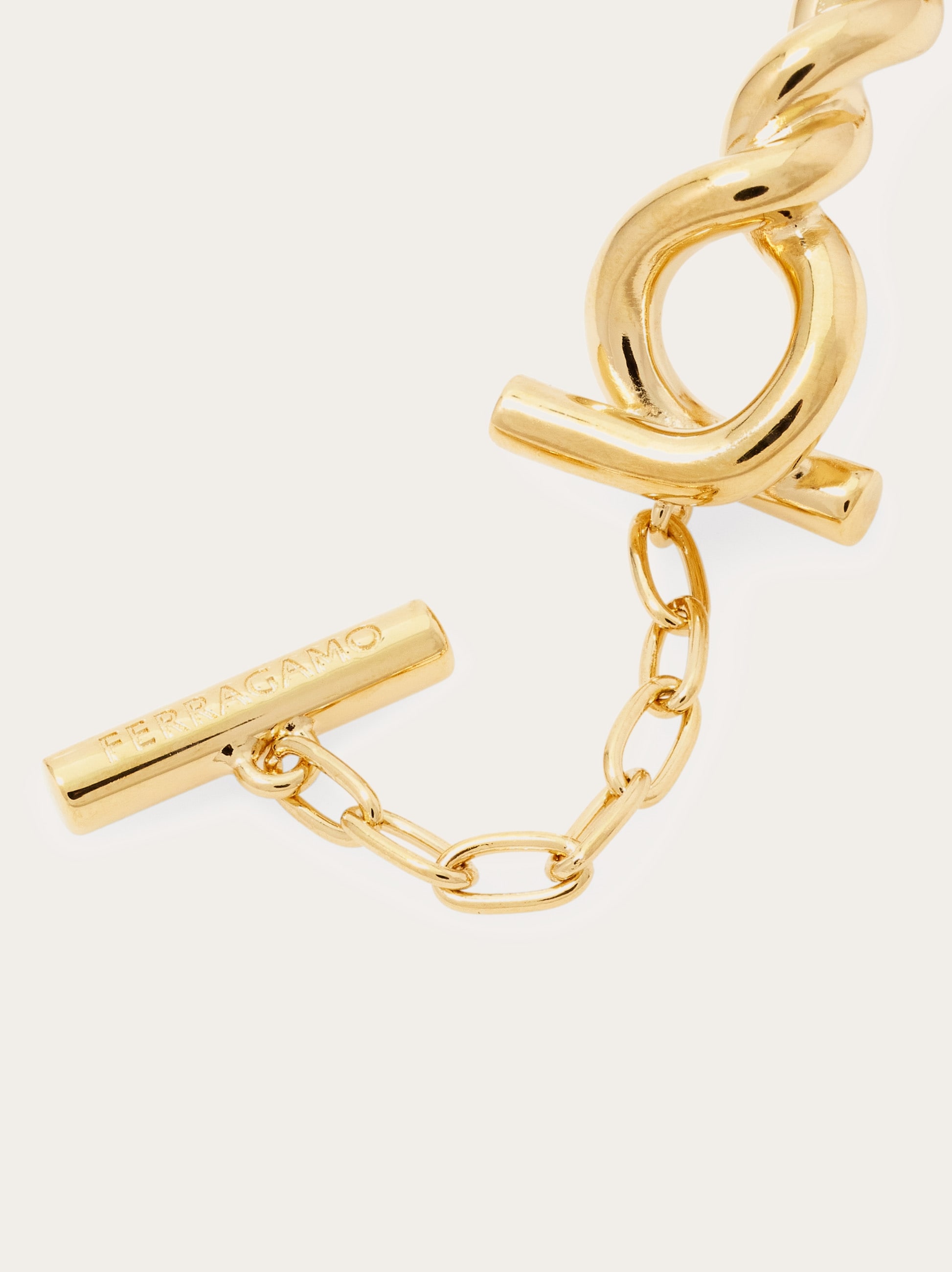 Gancini twisted bracelet (L) - Women | Ferragamo
