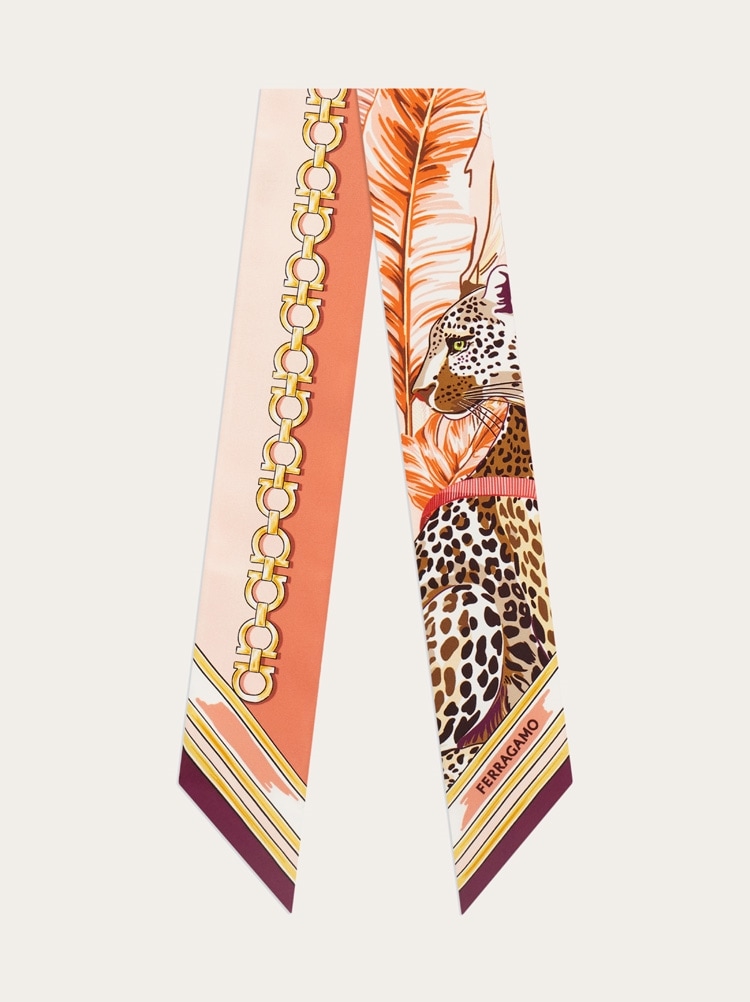 Felini print silk bandeau Gallery image 1