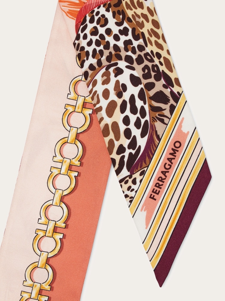 Felini print silk bandeau Gallery image 2