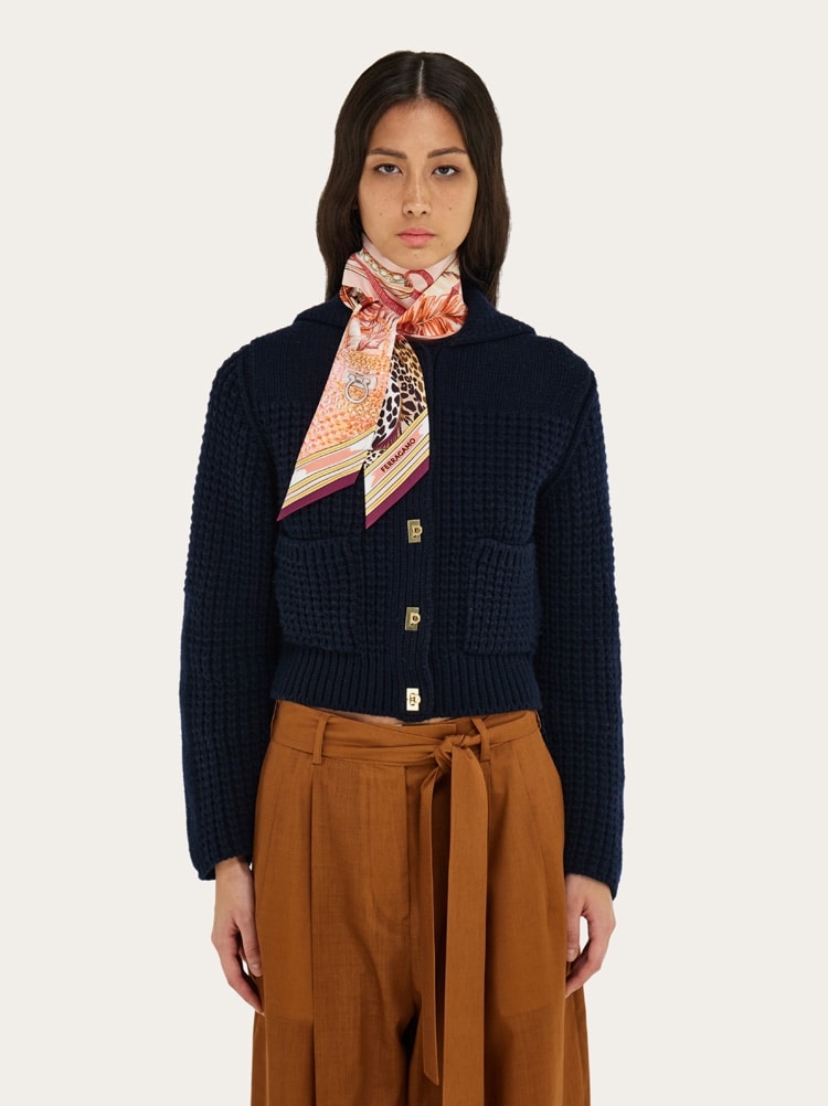 Felini print silk bandeau Gallery image 3